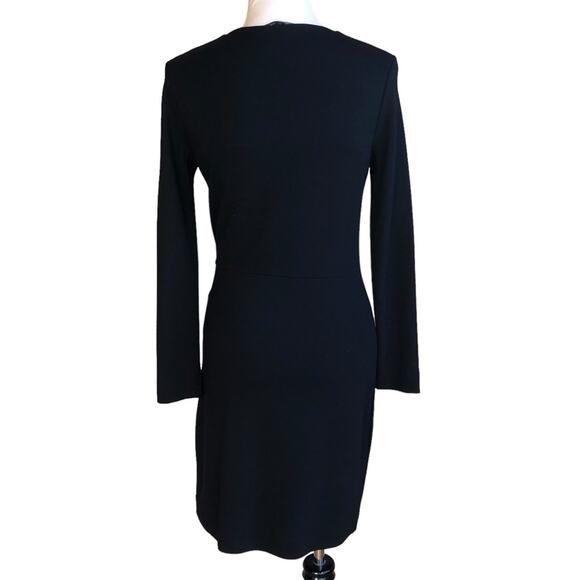 COS black Jersey knit faux wrap dress size S - Picture 3 of 6